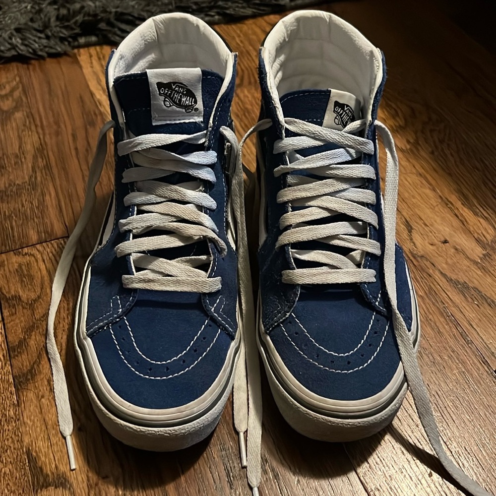 Black and blue vans